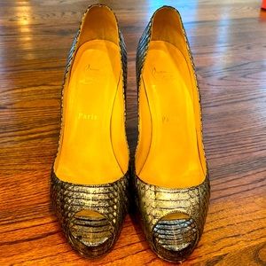 Christian Louboutin Very Prive Watersnake